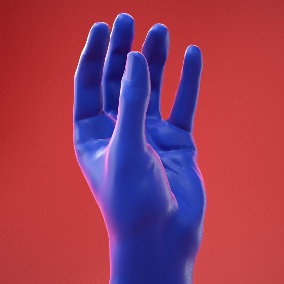 Male Hand 7 3D model_11