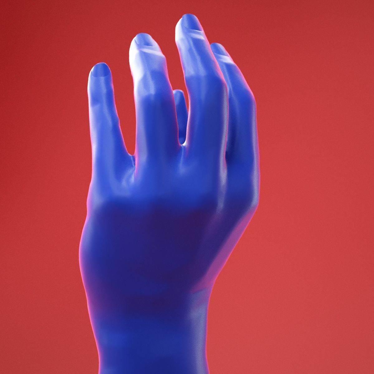 Male Hand 7 3D model_5