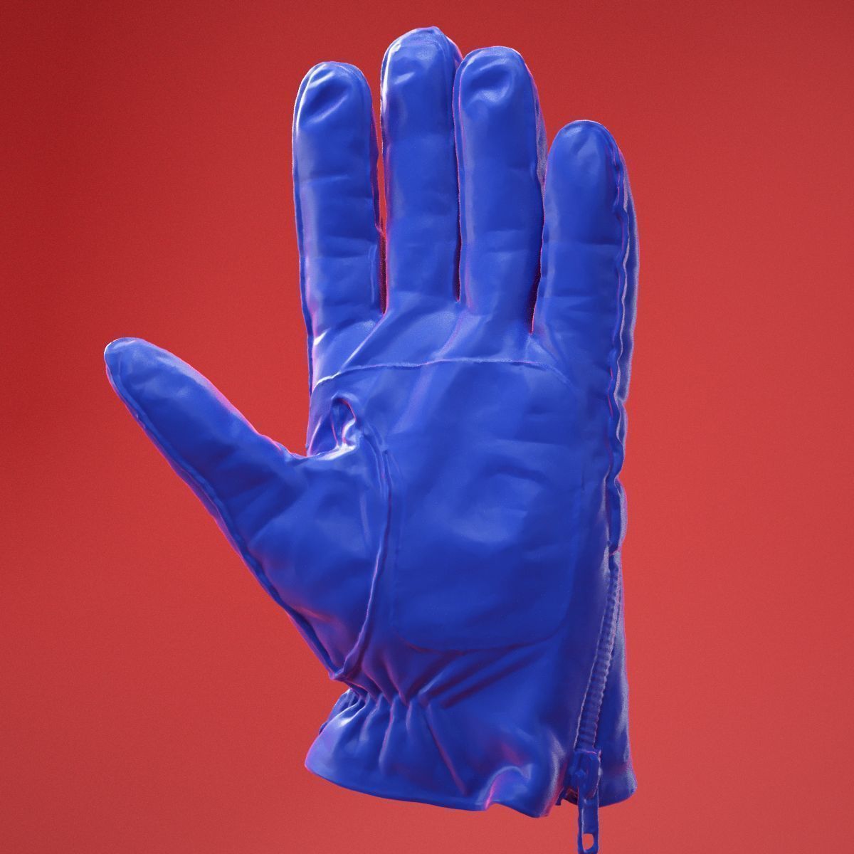 Male Gloved Hand 6 3D model_11
