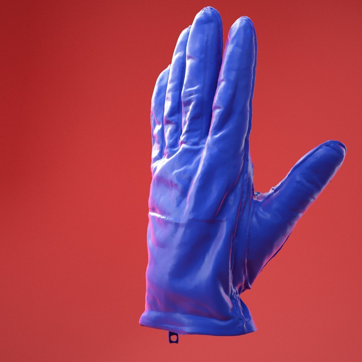 Male Gloved Hand 6 3D model_4