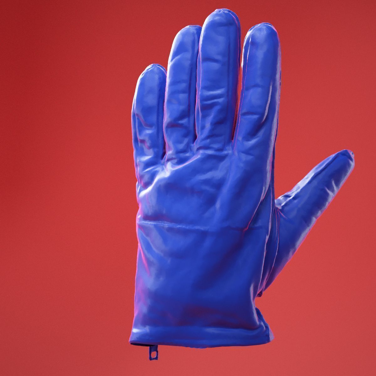 Male Gloved Hand 6 3D model_5
