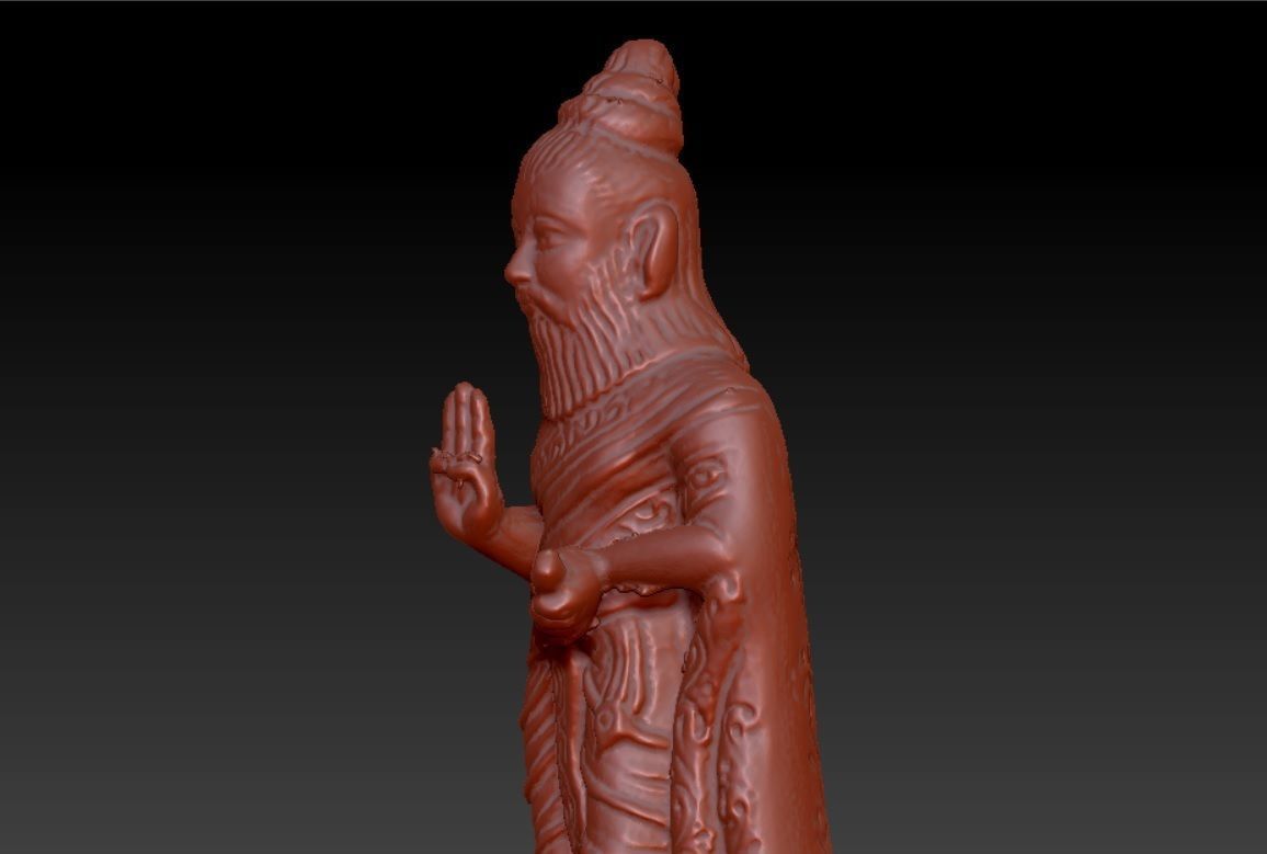 Indian Tamil Ancient Saint THIRUVALLUVAR  3D print model_2