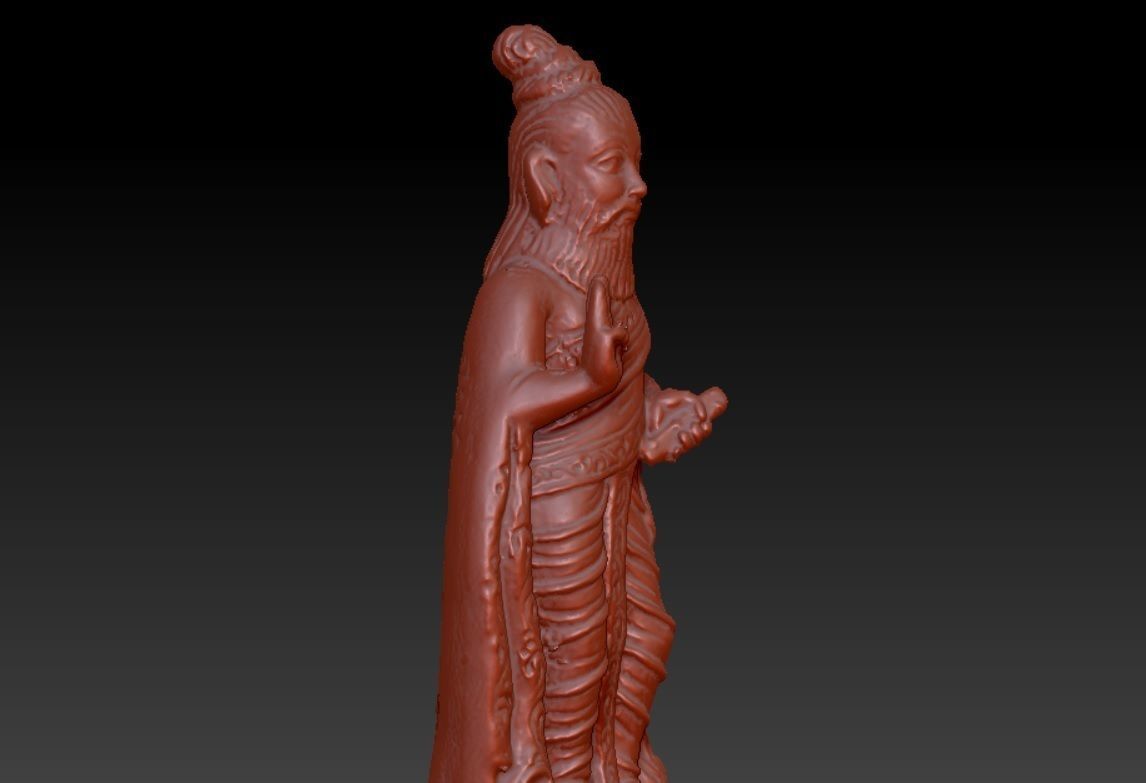 Indian Tamil Ancient Saint THIRUVALLUVAR  3D print model_5