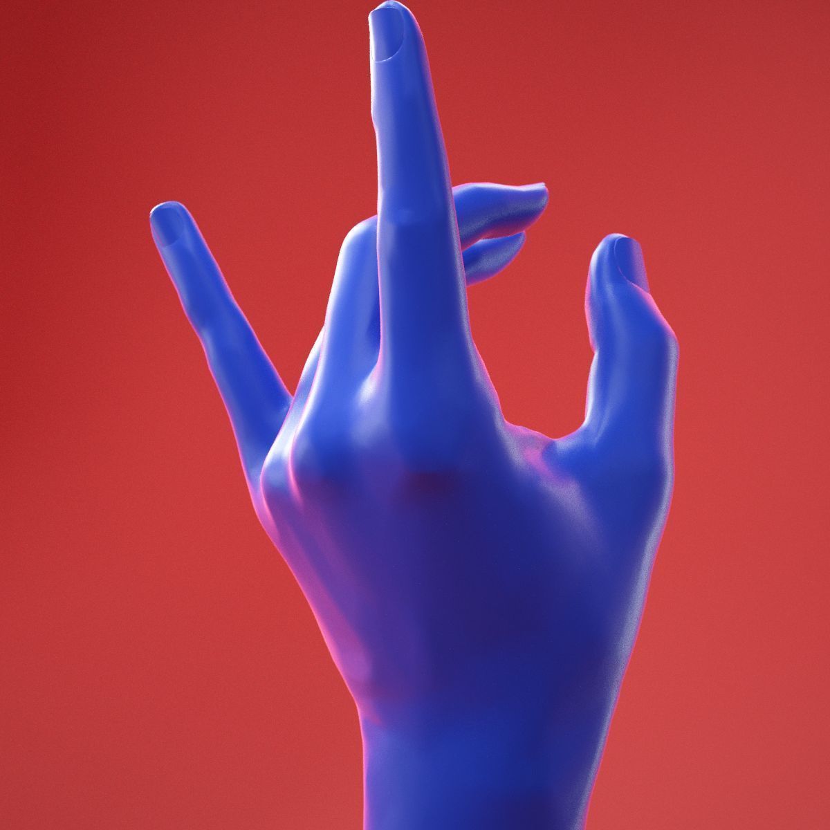 Male Hand 28 3D model_7