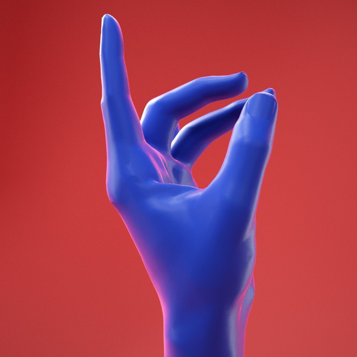 Male Hand 28 3D model_5
