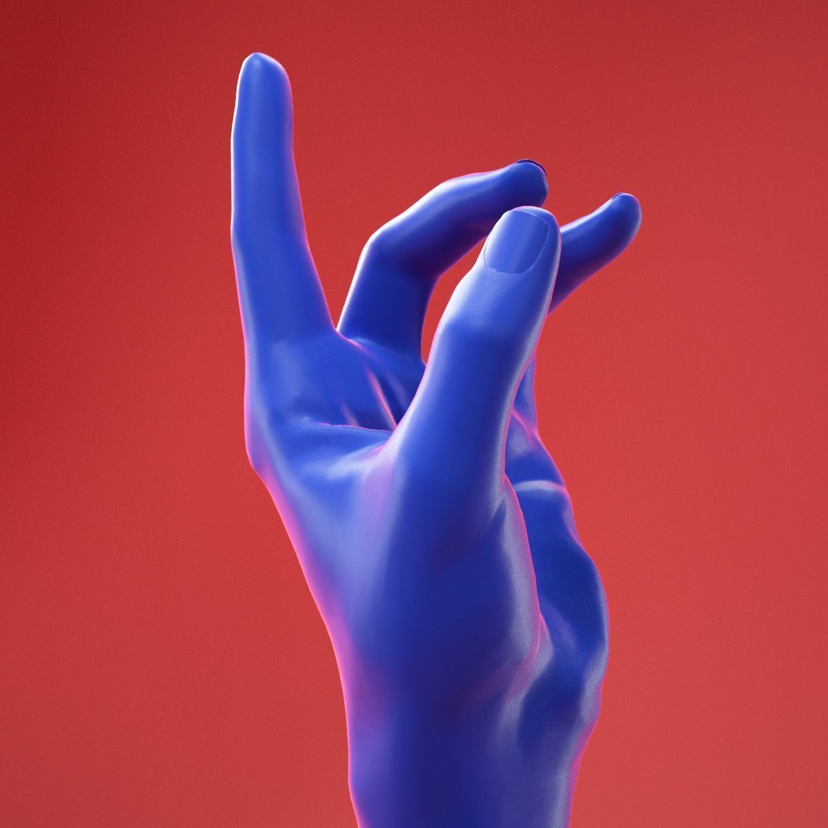 Male Hand 28 3D model_4