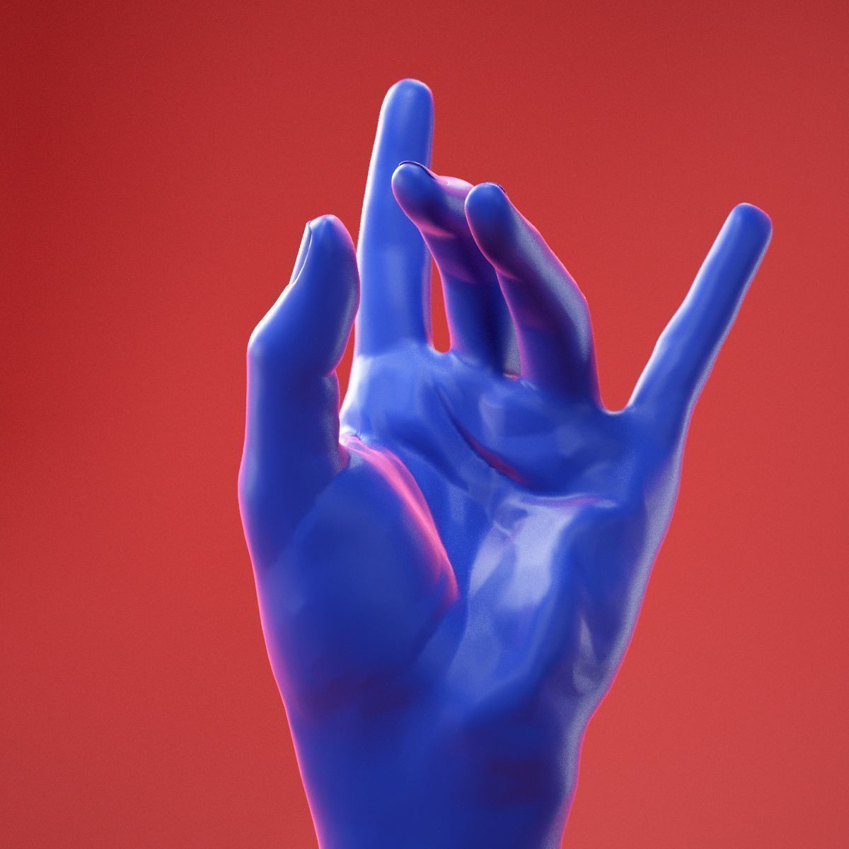 Male Hand 28 3D model_2