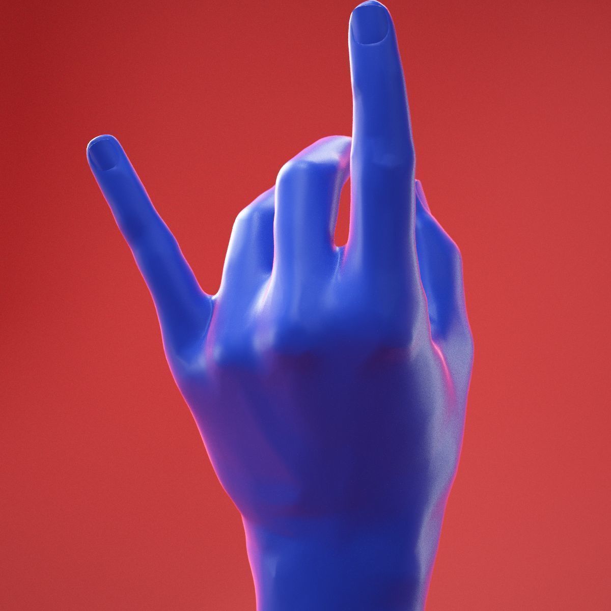 Male Hand 28 3D model_8