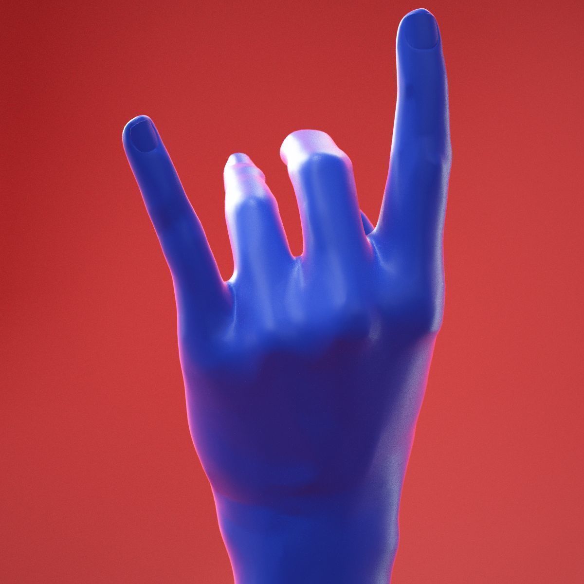 Male Hand 28 3D model_9