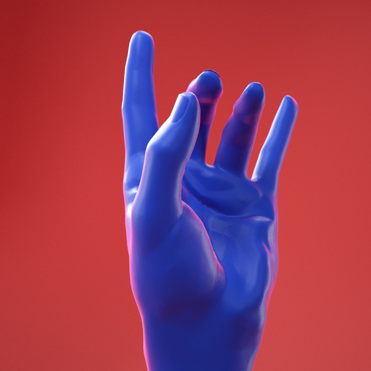 Male Hand 28 3D model_3