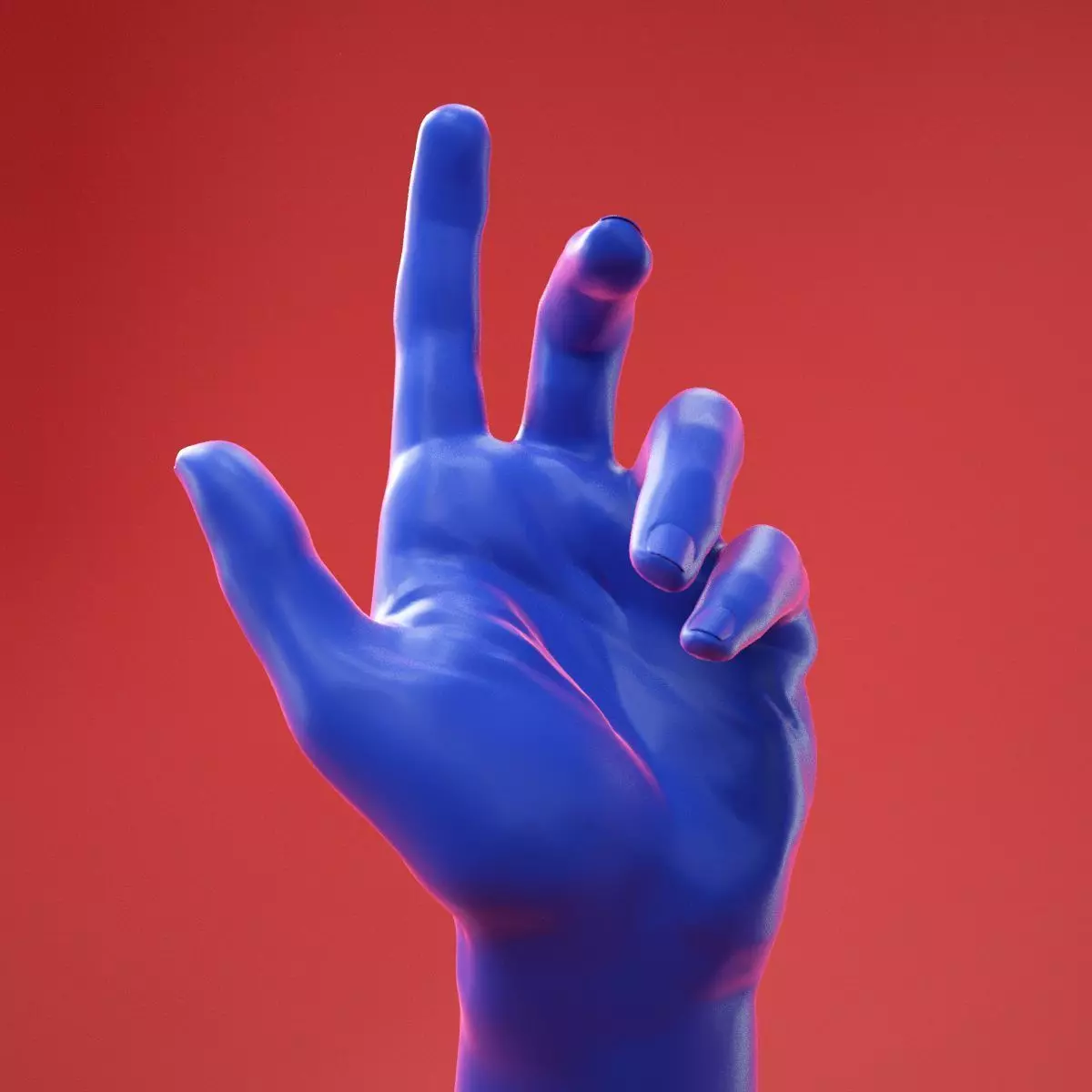 Male Hand 27 3D model_0