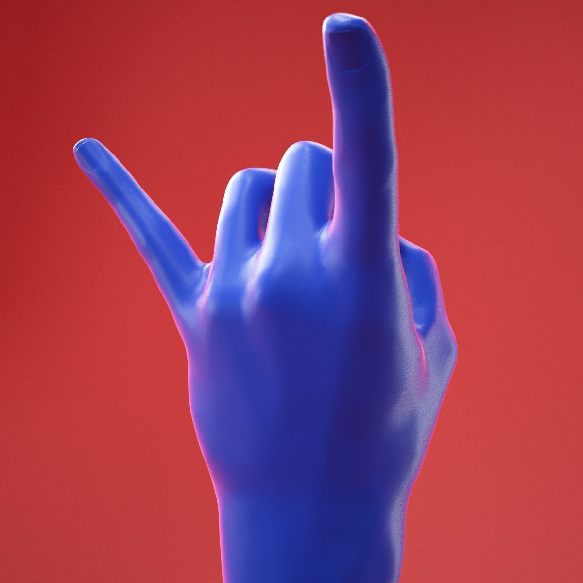 Male Hand 26 3D model_4