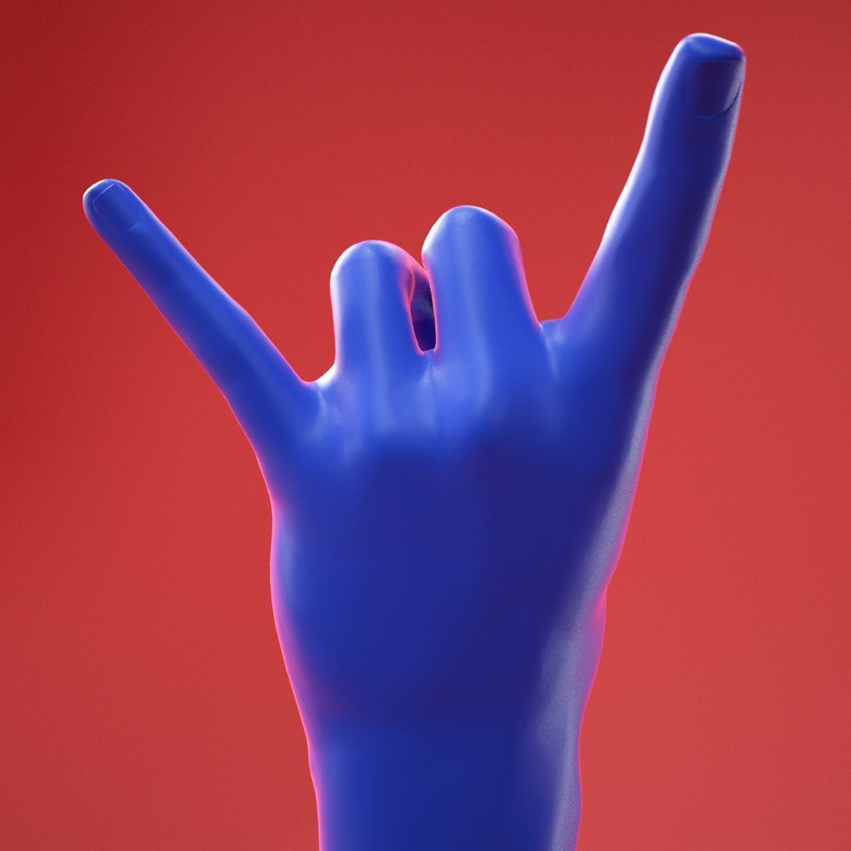 Male Hand 26 3D model_5