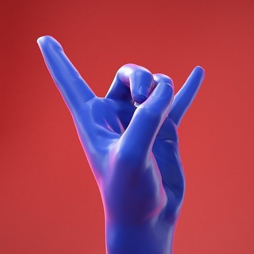 Male Hand 26 3D model