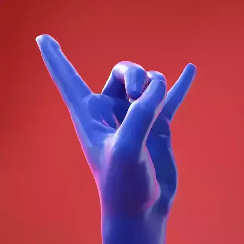 Male Hand 26 3D model