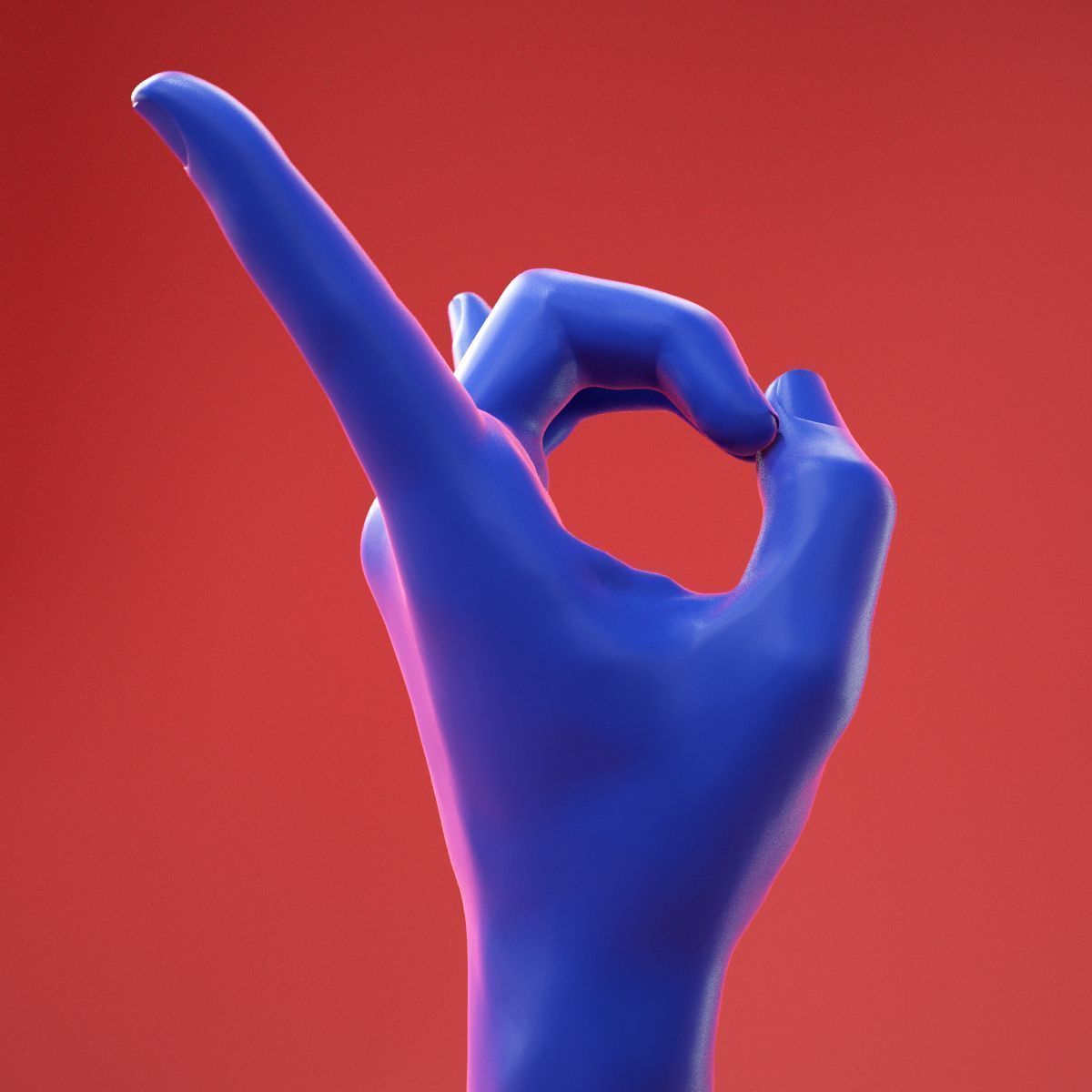 Male Hand 26 3D model_2