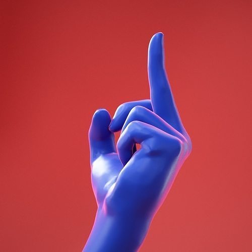 Male Hand 25 3D model