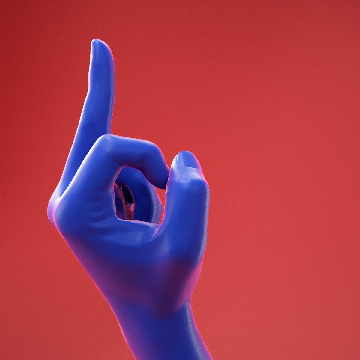 Male Hand 25 3D model_6