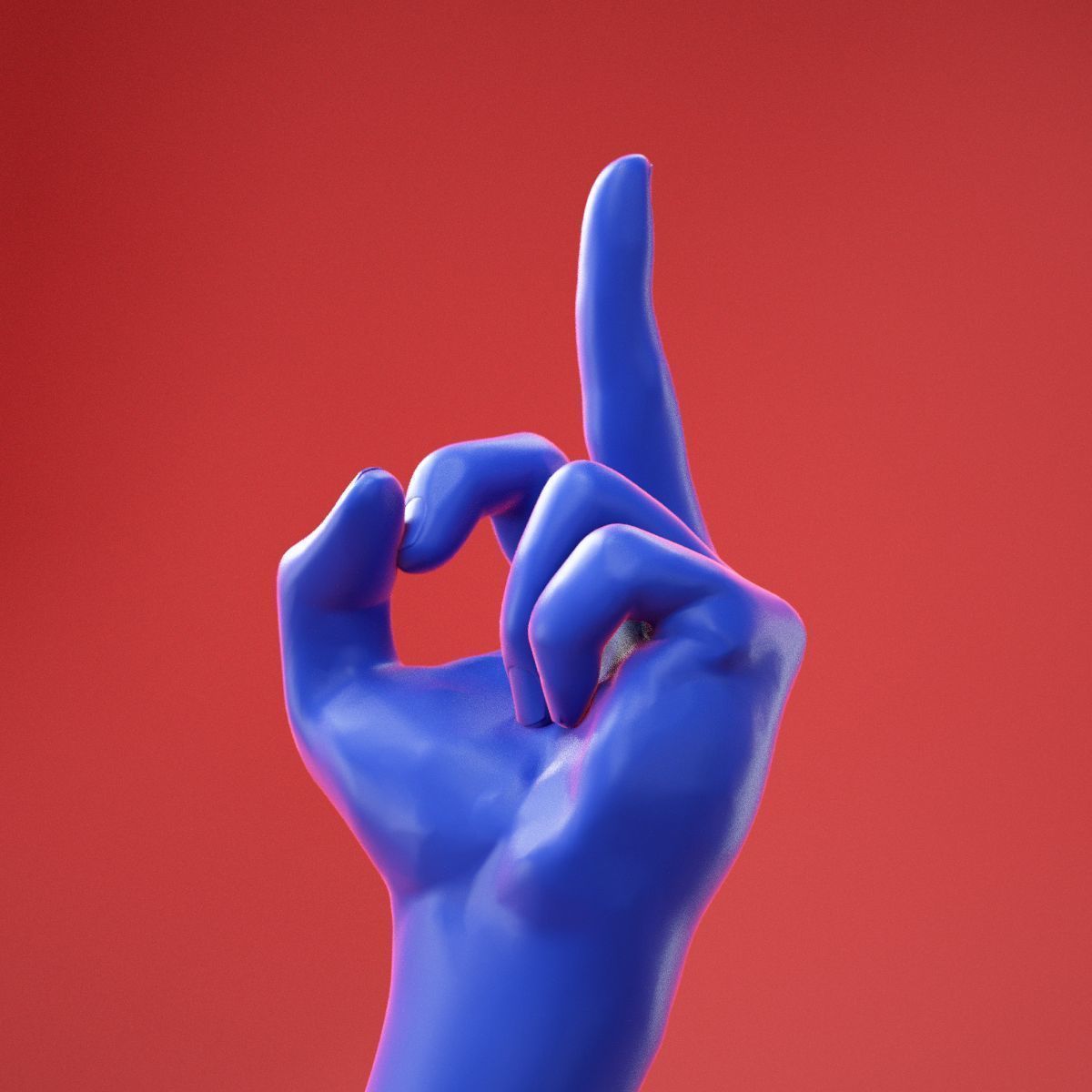 Male Hand 25 3D model_1