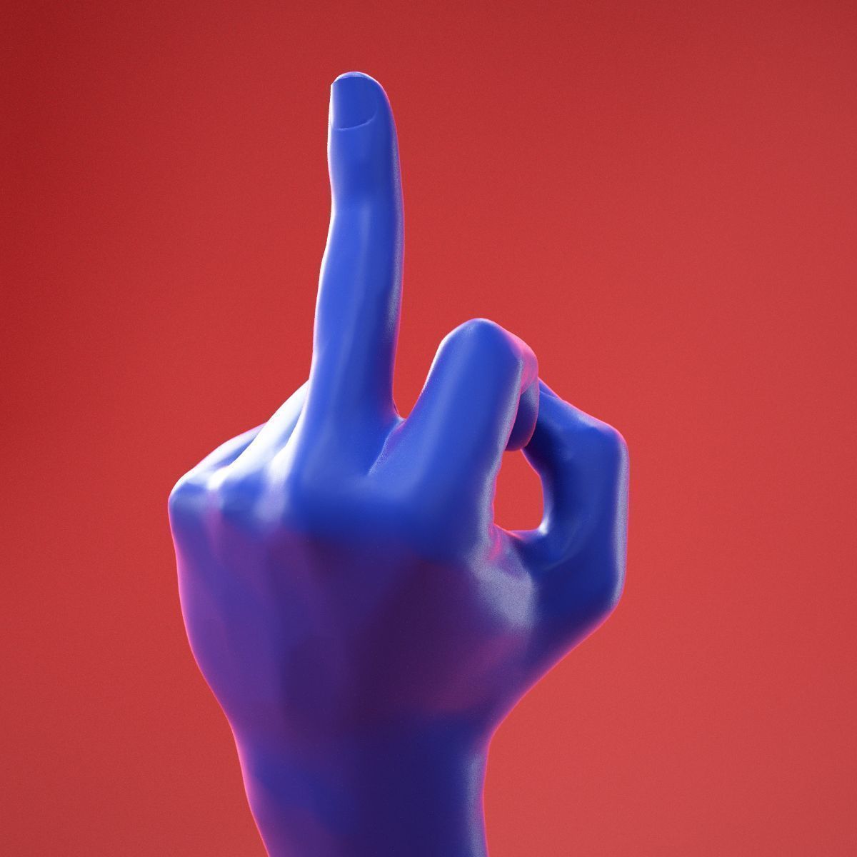 Male Hand 25 3D model_8
