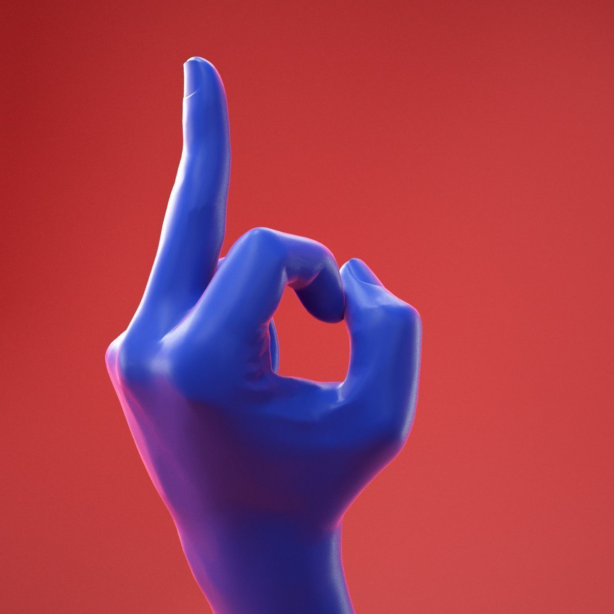 Male Hand 25 3D model_7