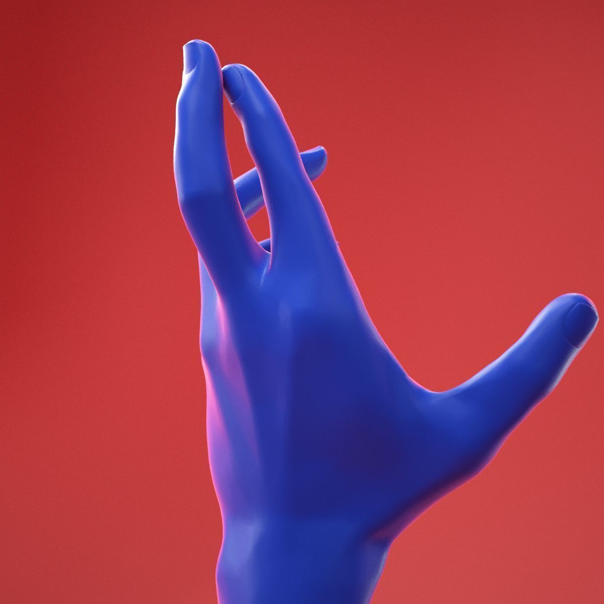 Male Hand 24 3D model_4
