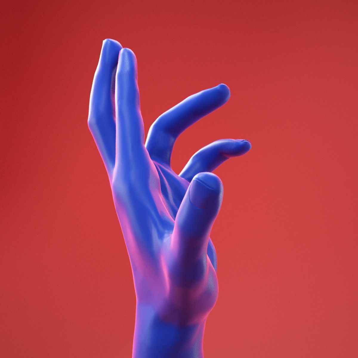 Male Hand 24 3D model_2