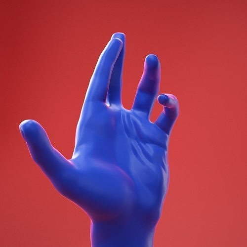 Male Hand 24 3D model