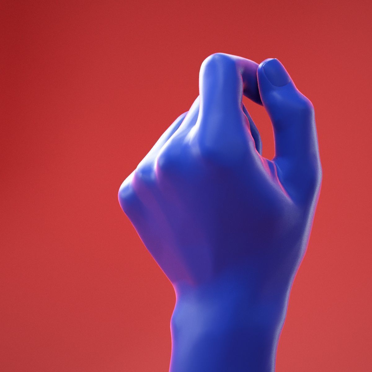 Male Hand 23 3D model_7