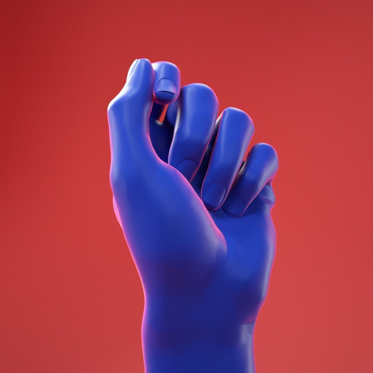 Male Hand 23 3D model_3