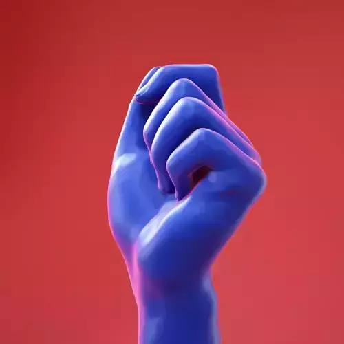 Male Hand 23 3D model