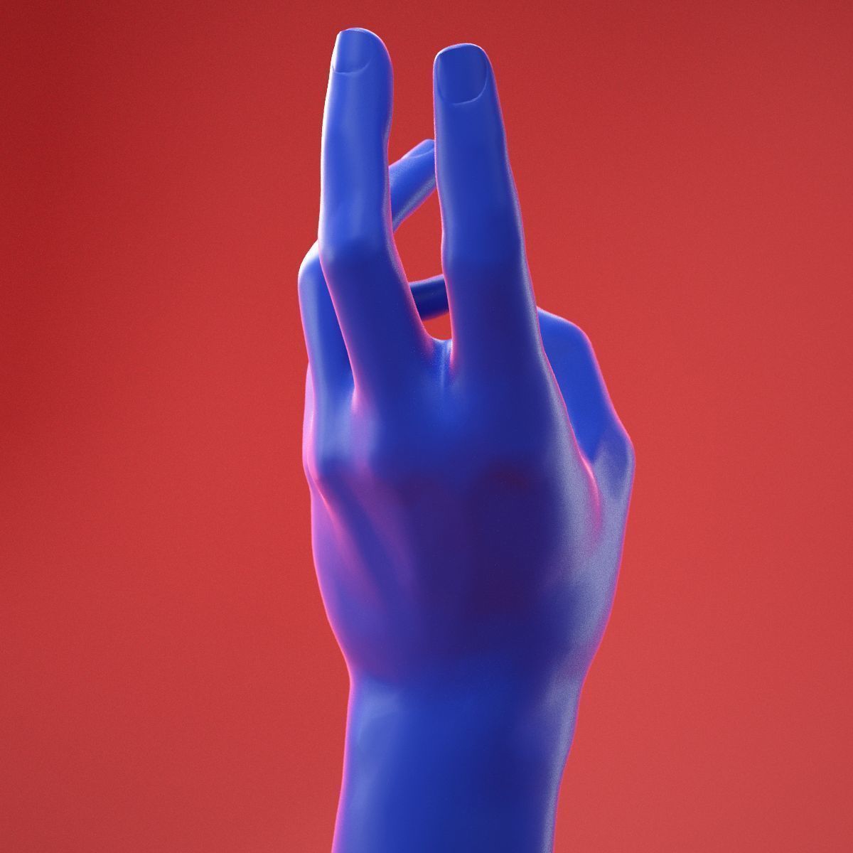 Male Hand 22 3D model_7