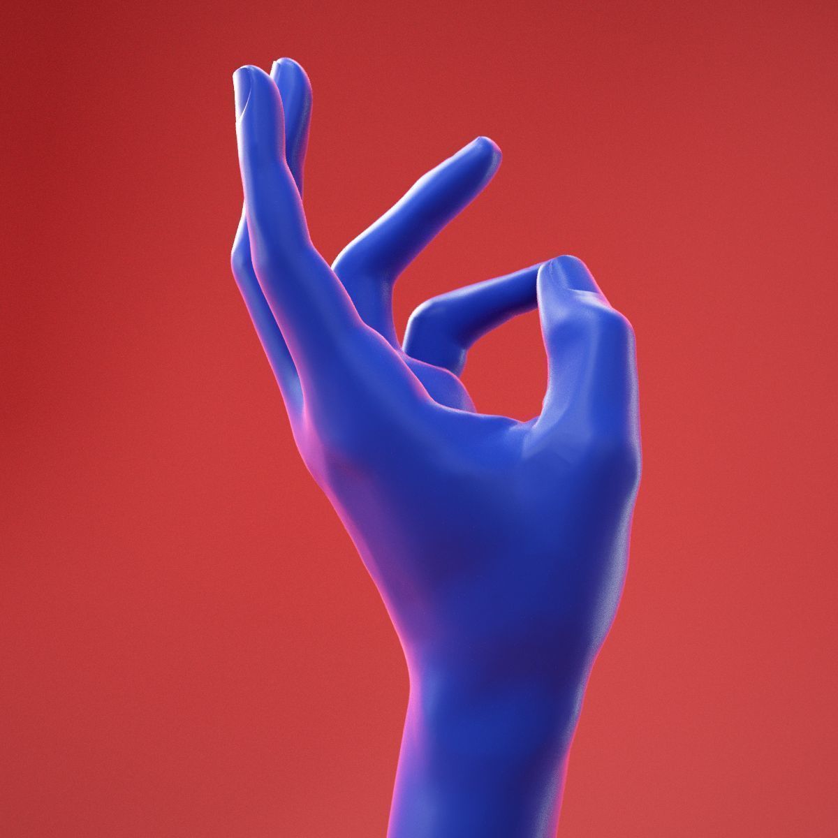 Male Hand 22 3D model_5