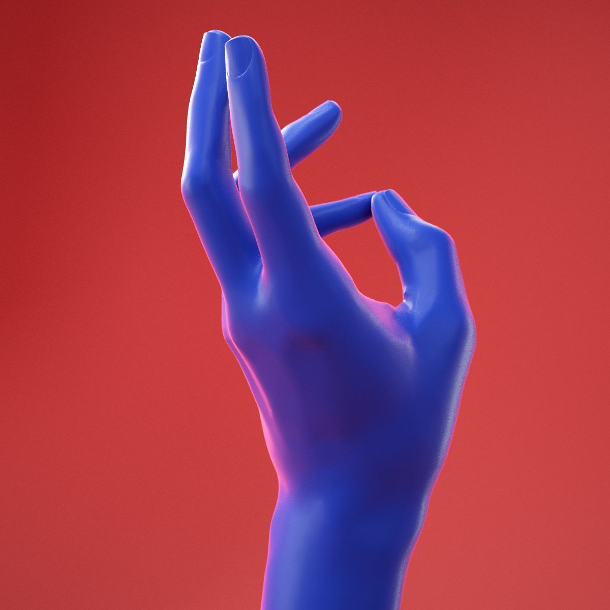 Male Hand 22 3D model_6