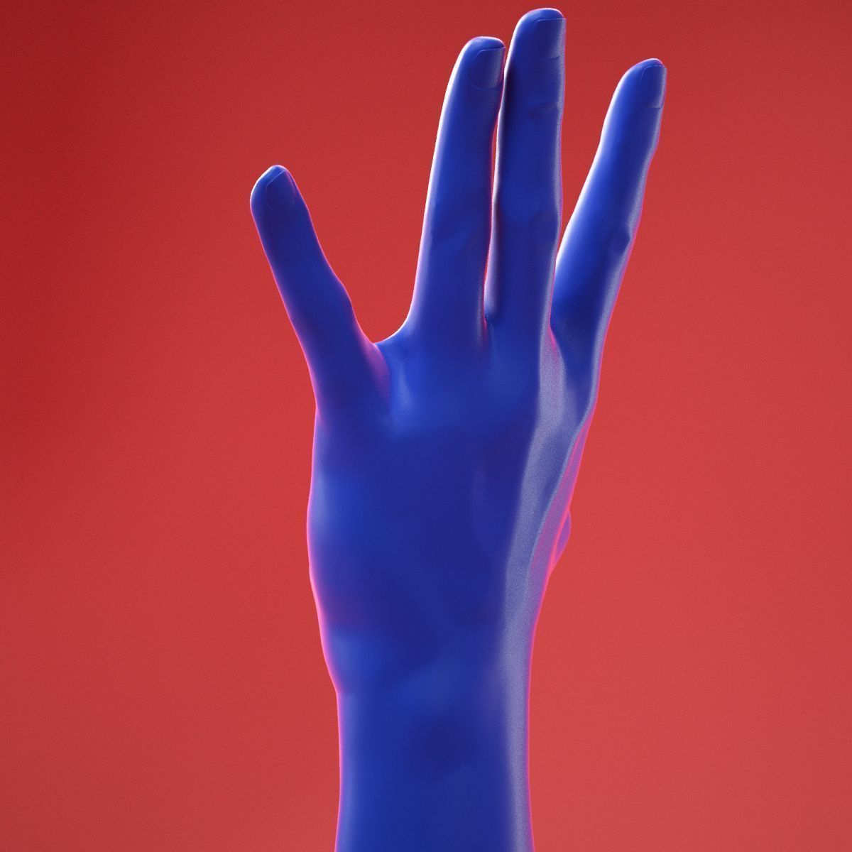 Male Hand 21 3D model_7
