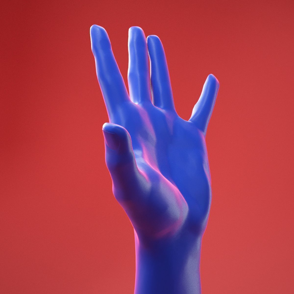 Male Hand 21 3D model_1