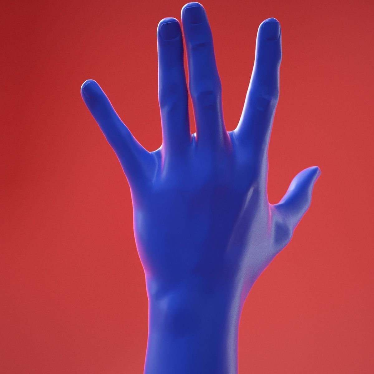 Male Hand 21 3D model_6
