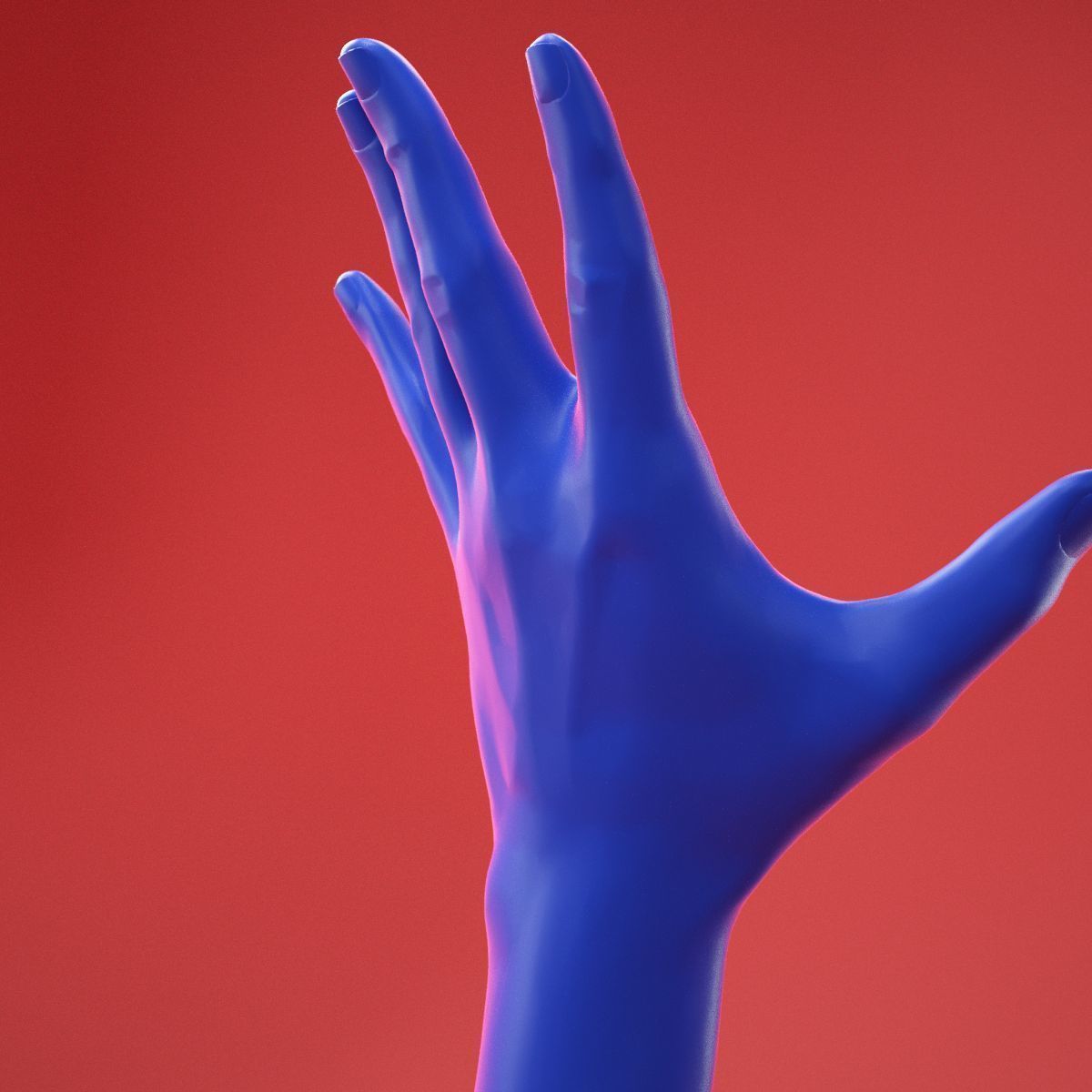 Male Hand 21 3D model_4