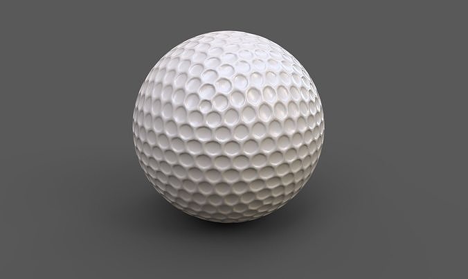 Golf ball PBR 3D print model