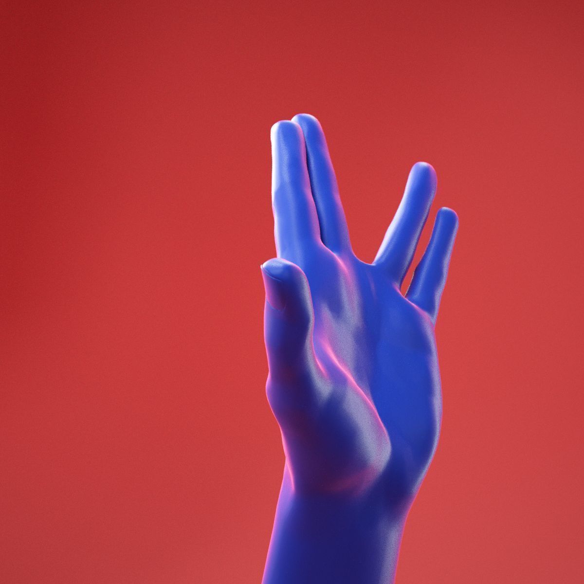 Male Hand 20 3D model_2