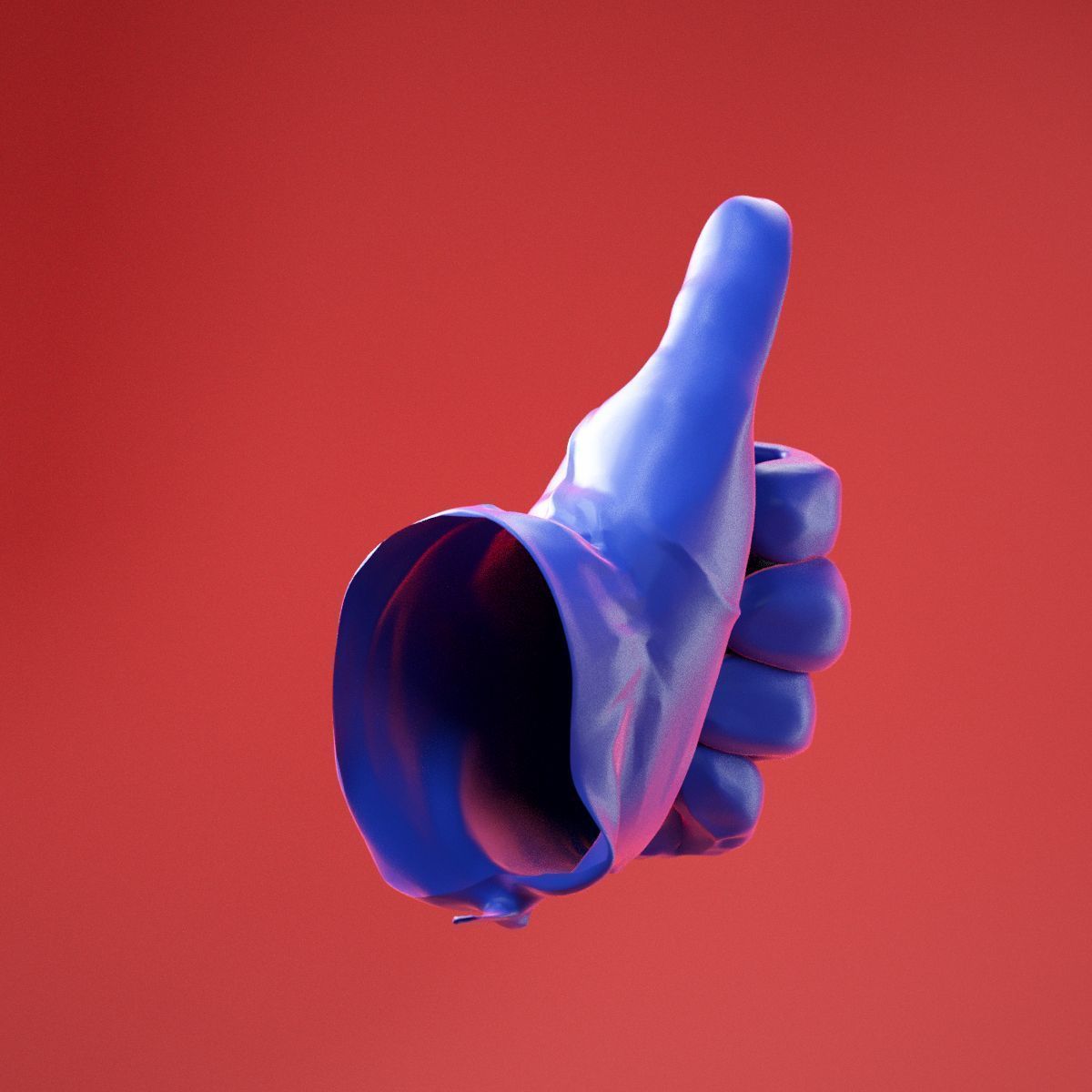 Male Gloved Hand 16 3D model_2