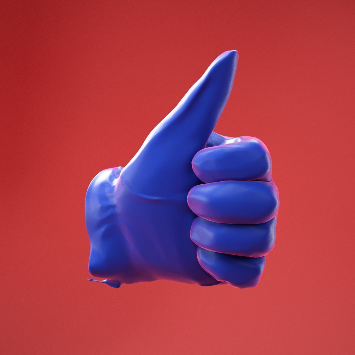 Male Gloved Hand 16 3D model_11