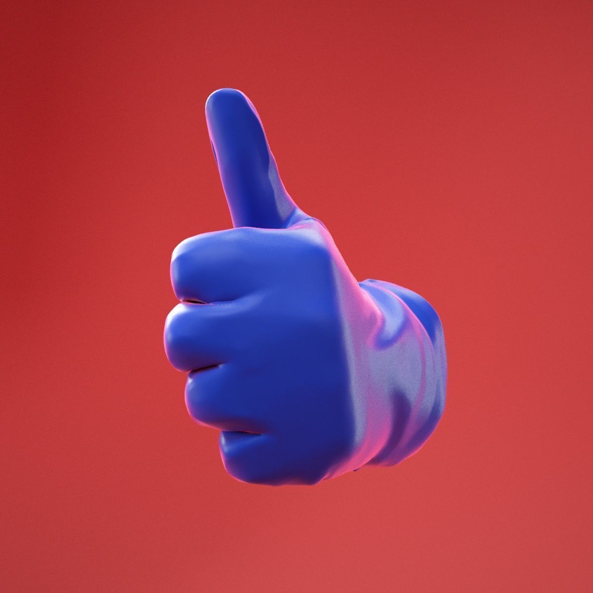 Male Gloved Hand 16 3D model_8