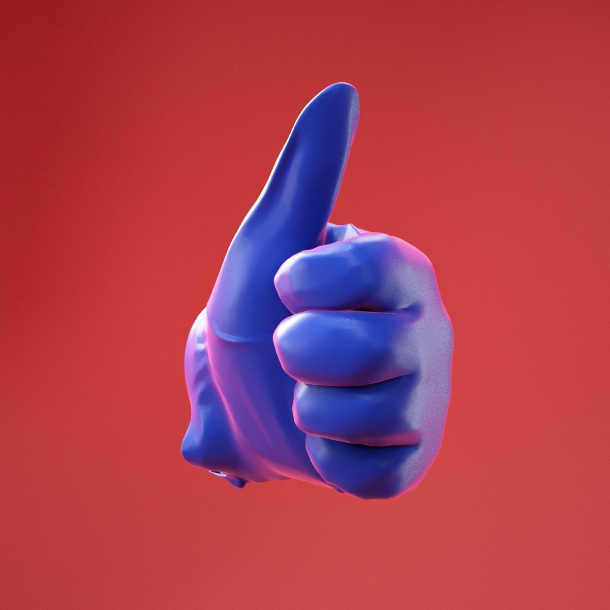 Male Gloved Hand 16 3D model_10