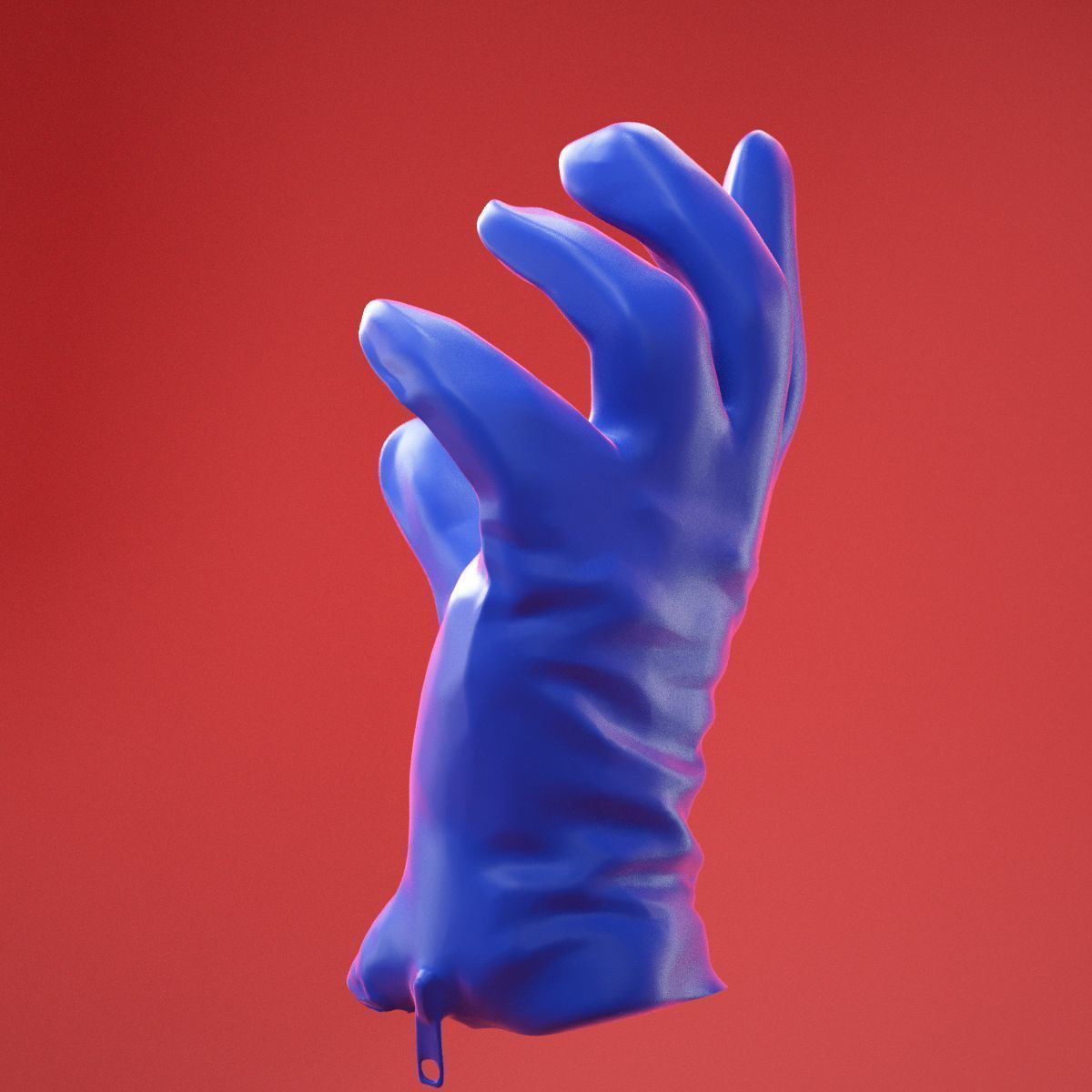 Male Gloved Hand 13 3D model_7