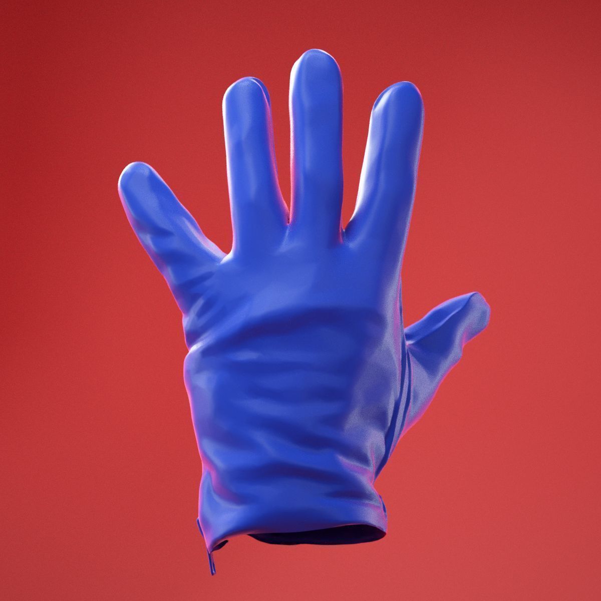 Male Gloved Hand 11 3D model_6