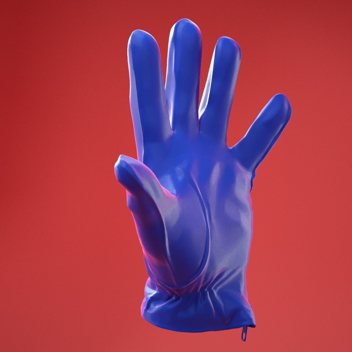 Male Gloved Hand 11 3D model_1