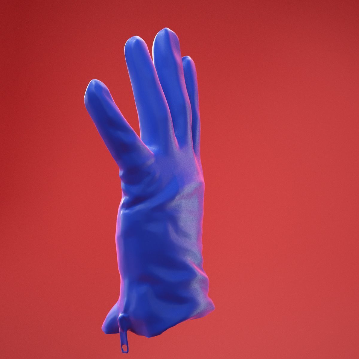 Male Gloved Hand 11 3D model_8