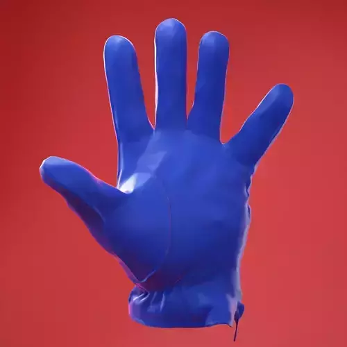 Male Gloved Hand 11 3D model