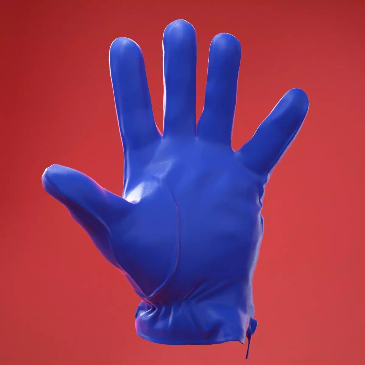 Male Gloved Hand 11 3D model_0